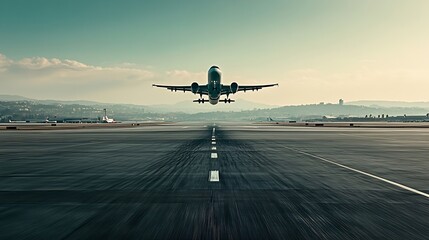 2024 begins plane takeoff travel in the new year vacations plane taking off purposes of 2024 begin...