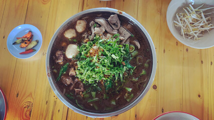 spinach soup in a bowl