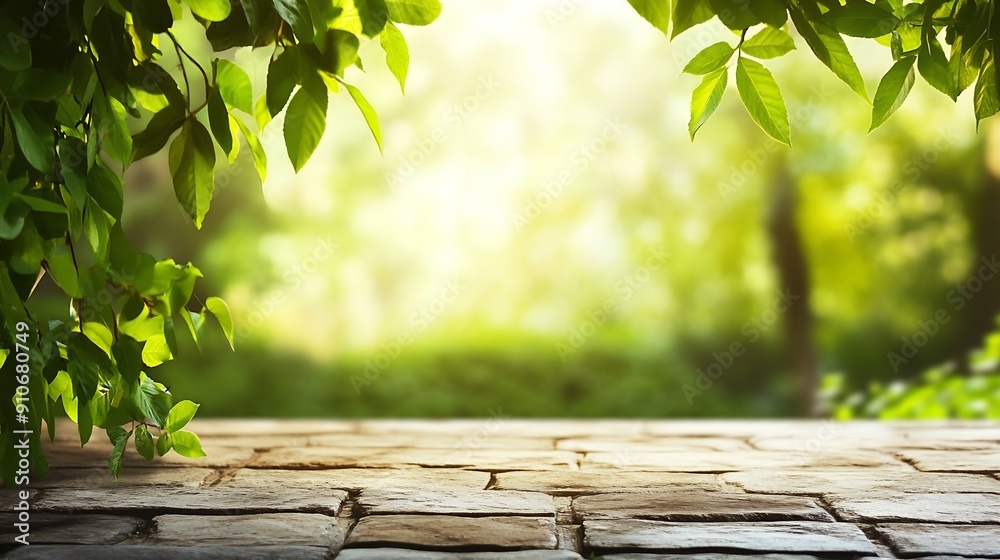 Poster Background of environment for used as powerpoint template : Generative AI