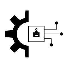 Robotic Automation for Productivity Icon