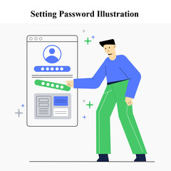Setting Password Illustration