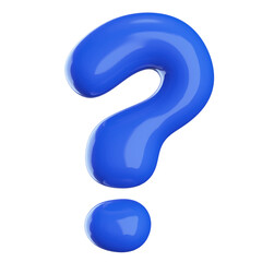 Question Mark Symbol Sign 3D Render