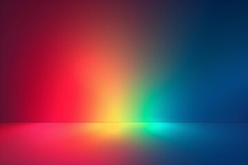 Colorful Gradients Displaying Smooth Transitions on a Dark Background in an Artistic Setting