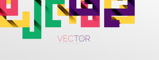 Color bend lines with shadow texture effect. Vector Illustration For Wallpaper, Banner, Background, Card, Book Illustration, landing page