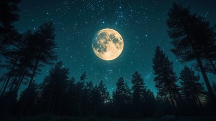 Fototapeta premium Moonlit Forest