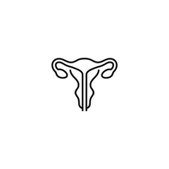 Uterus icon vector. EPS 10 editable vector
