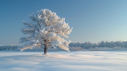 Snowy Tree Landscape