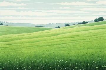 Fototapeta premium Field agriculture outdoors horizon.