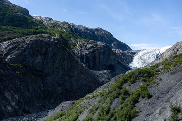 Wide Angle Landscape of Exit Glacier in Alaska