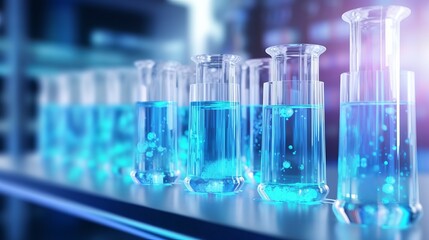 Science tubes for research and medical treatment in a laboratory or hospital: advanced medical concepts, scientific laboratory research, and development for illness treatment


