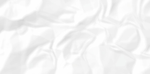 Vector white crumpled old paper background. panorama craft wrinkly paper texture background, crumpled craft ripped poster and banner.	
