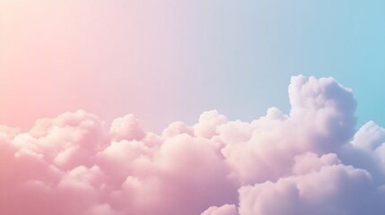 Fototapeta premium A beautiful presentation background with clouds : Generative AI