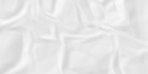 Vector white crumpled old paper background. panorama craft wrinkly paper texture background, crumpled craft ripped poster and banner.	
