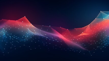 Trendy abstract wireframe background with modern science and technology art elements. Detailed surface illustration featuring dynamic geometric patterns and futuristic design concepts. Vector artwork 