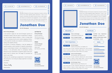 Creative CV Resume UI UX Designer