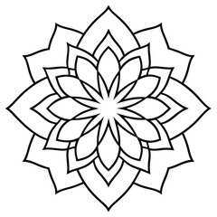 Figure mandala for coloring