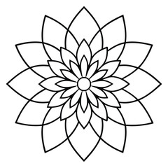 Figure mandala for coloring