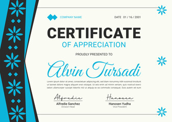 Certificate of Appreciation Template Design