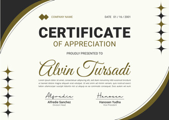 Certificate of Appreciation Template Design