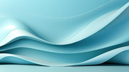 Obraz premium This is a 3D rendering of a wave with smooth, organic shapes and flowing textures.