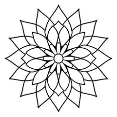 Mandala pattern. Henna tatoo mandala. Mehndi style. Decorative mandala pattern in oriental style.