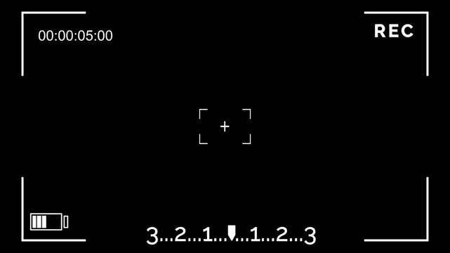  Screen Recording animation on transparent background, bland mode, element for motion graphic , seamless loop