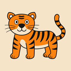 Tiger vector art illustration