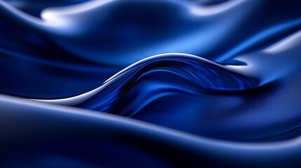 Obraz premium Close up of blue light objects, postmodern minimalist design, smooth gradient, black and dark amber accents, smooth curves, capturing geographical views