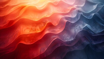 Fototapeta premium Abstract wavy background with red and blue colors