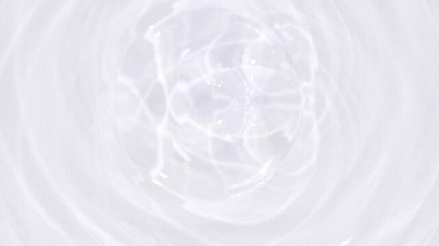 水面に落ちる水滴.