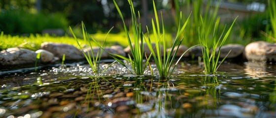Creating a Natural Oasis: Planting Grass Around a Pond for a Picturesque Landscape