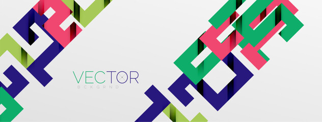 Color bend lines with shadow texture effect. Vector Illustration For Wallpaper, Banner, Background, Card, Book Illustration, landing page