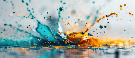 Soft Pastel Watercolor Splashes on White Canvas - Abstract Art Background