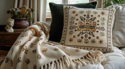 Cozy and Elegant Throw Blanket and Pillow Set