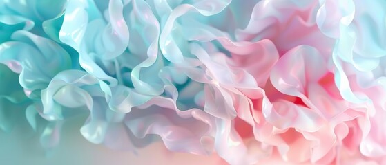 Fototapeta premium Soft Gradient Blush Pink and Mint Green Background for Design Projects