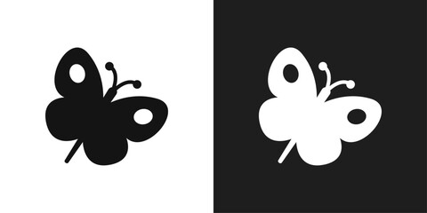 Butterfly icon line art vector