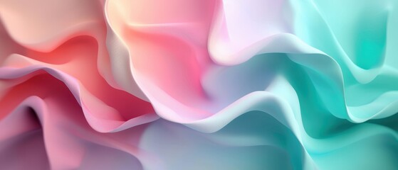 Serene Pastel Gradient Background Transitioning From Green to Pink