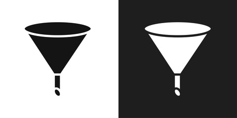 Filter icon line art vector