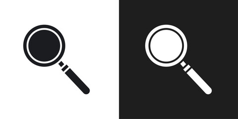 Search icon line art vector