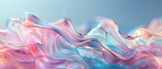 Serene Pastel Abstract Background in with Gentle Hues and Smooth Blending