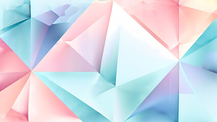Obraz premium Pastel Geometric Abstract Background with Modern Patterns - High Quality Elegant Design for Creative Projects and Digital Art - Trendy Minimalist Visuals.