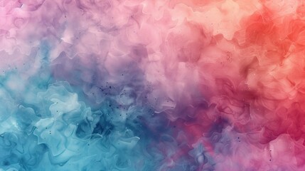 Abstract watercolor background with blended pink blue and purple hues Dreamy cloud-like textures creating ethereal atmospheric effect