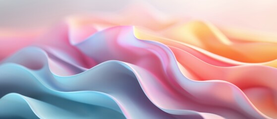 Obraz premium Serene Pastel Gradient Background in Stunning