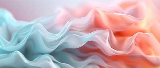 Fototapeta premium Blissful Pastel Gradient in for Soft and Dreamy Backgrounds