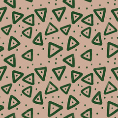 beige and green abstract doodle pattern oil paint