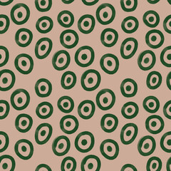 beige and green abstract doodle pattern oil paint
