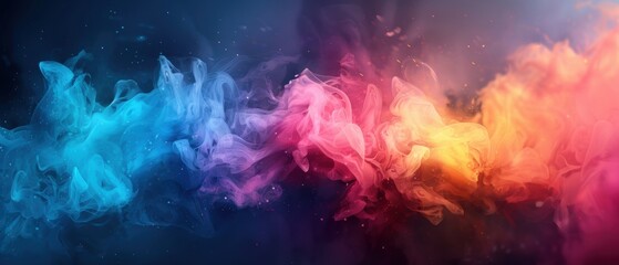Obraz premium Dreamy Pastel Watercolor Gradient Background