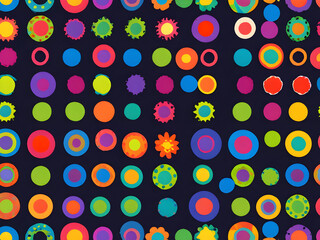 pattern with circles,Ai generated 
