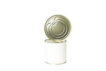 PNG, canned food, isolated on white background.