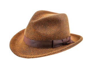 Detective hat transparent on a white background